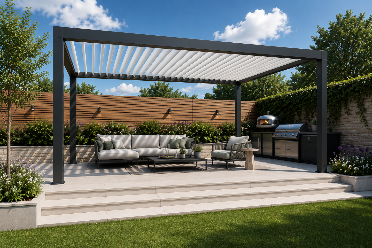 Pergola during the day